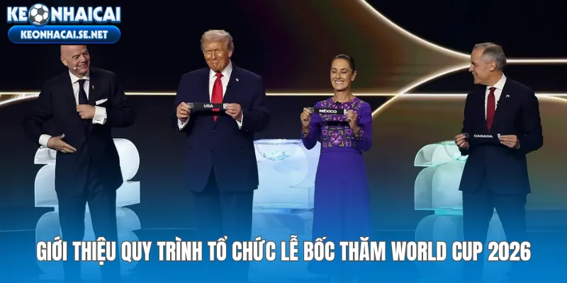 Giới thiệu quy trình tổ chức lễ bốc thăm World Cup 2026