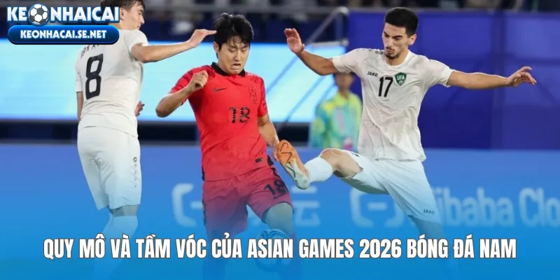 Quy mô và tầm vóc của Asian Games 2026 bóng đá nam